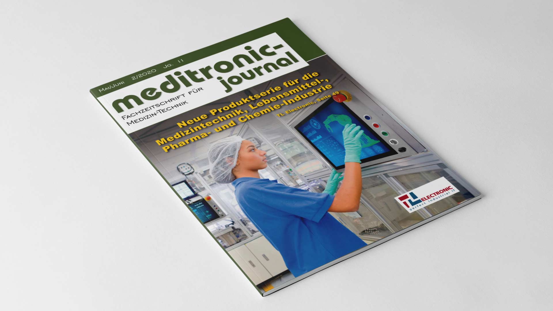 Cover der Fachzeitschrift Meditronic Journal von 2020